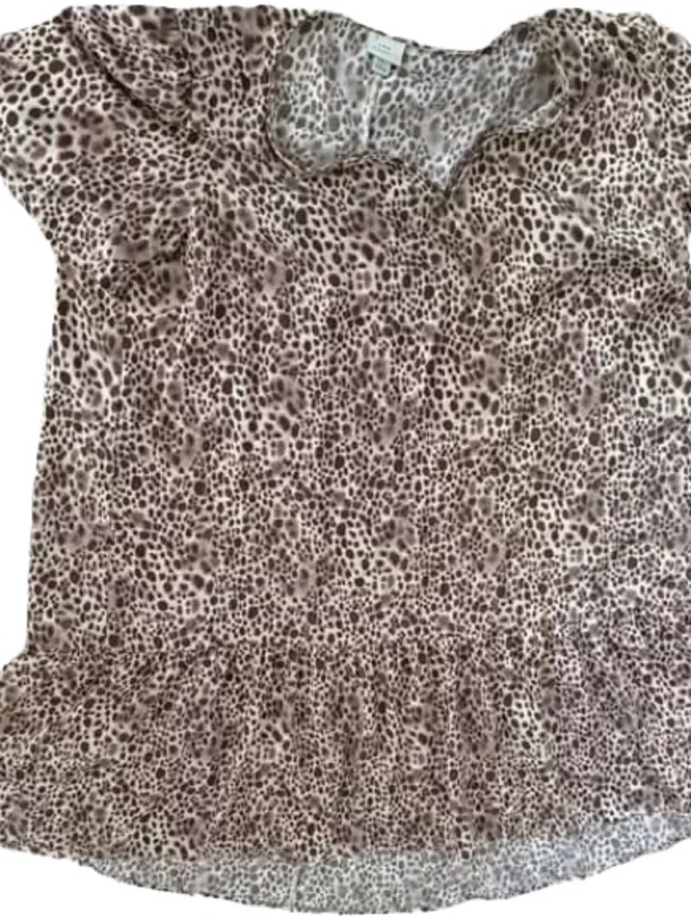 Leopard Print Cap dress - Brown